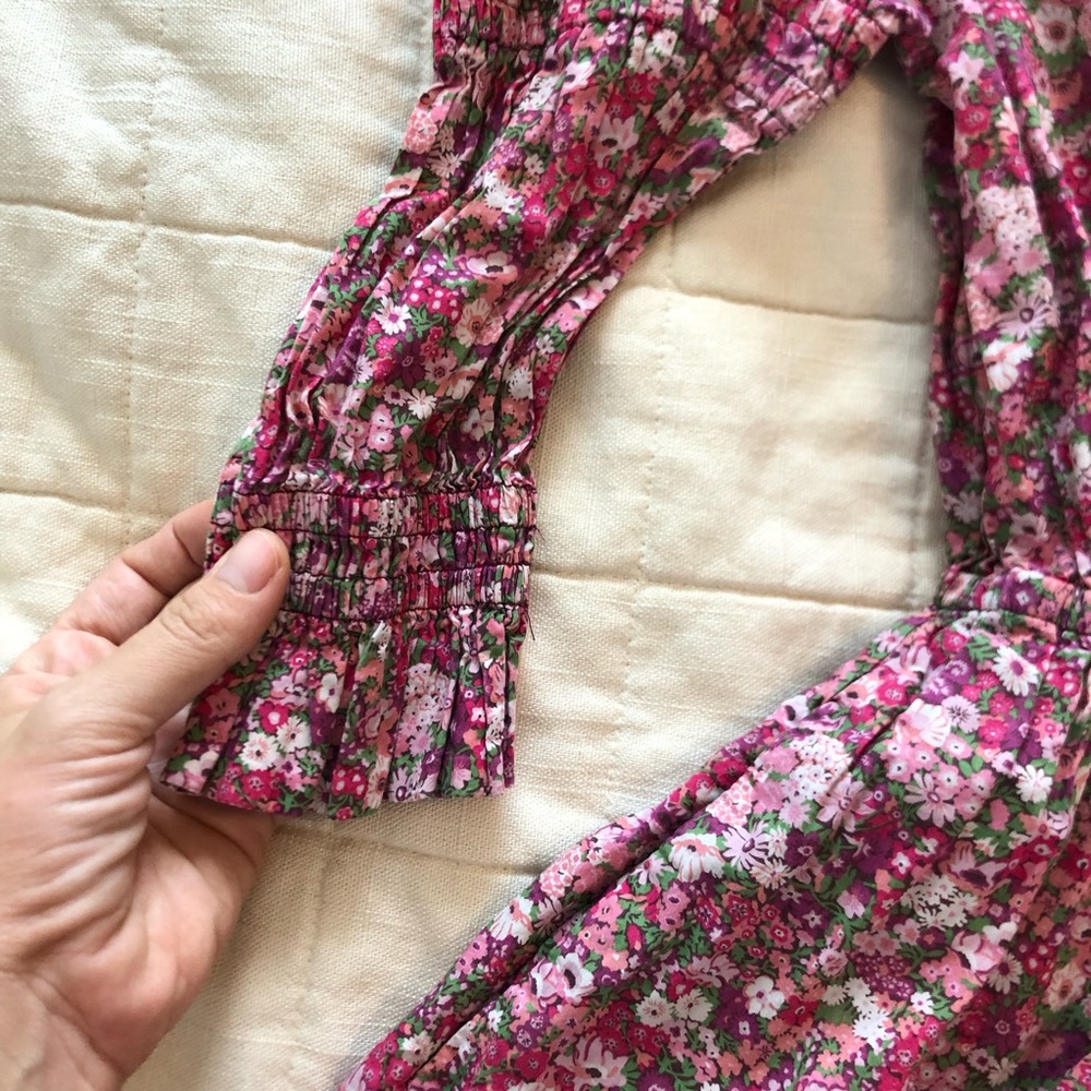 Philosophy di Lorenzo Serafini in cuff puff wildflower floral dress - Picture 8 of 10